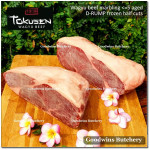 Beef D-RUMP WAGYU TOKUSEN marbling <=5 aged whole cuts +/- 6 kg/pc (price/kg) FROZEN IN-STOCK